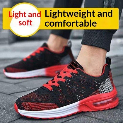 Mens Lace-up Shock-absorbing Non-slip And Wear-resistant Sneakers