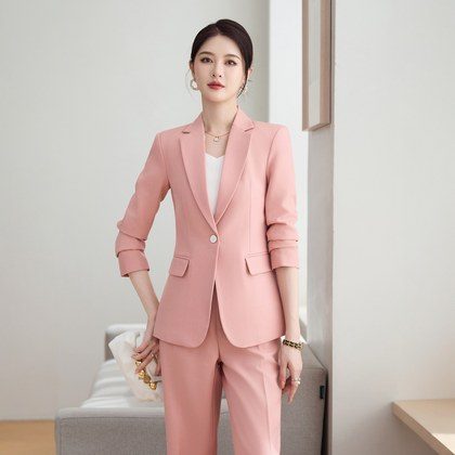 New Spring Elegant Socialite style High end Professional Formal Womens Suit Set