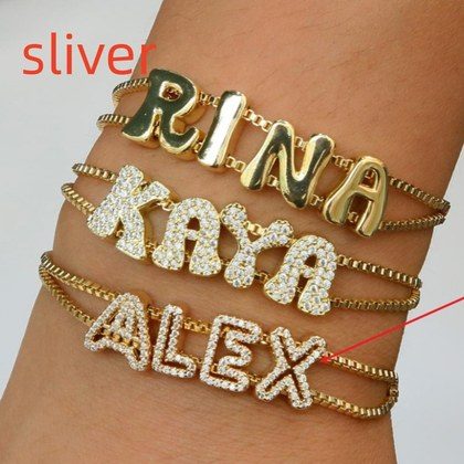 Personalized Bracelet With Combined Names