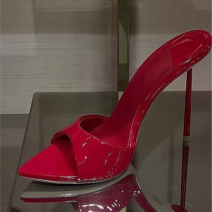 European And American Minimalist Pointed-toe Sexy Stiletto Slides