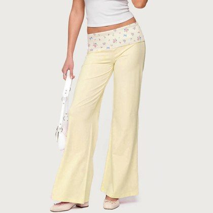 Womens Casual Fashionable Printed Pants