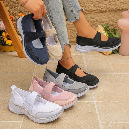 Nurse-style Lace-up Womens Pumps With Round Toes