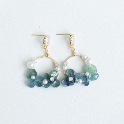 Ultra-fairy Hydrangea Petal Earrings For Women