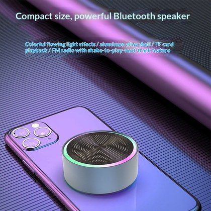 Convenient Mini Aluminum Alloy Bluetooth Speaker With Card Slot
