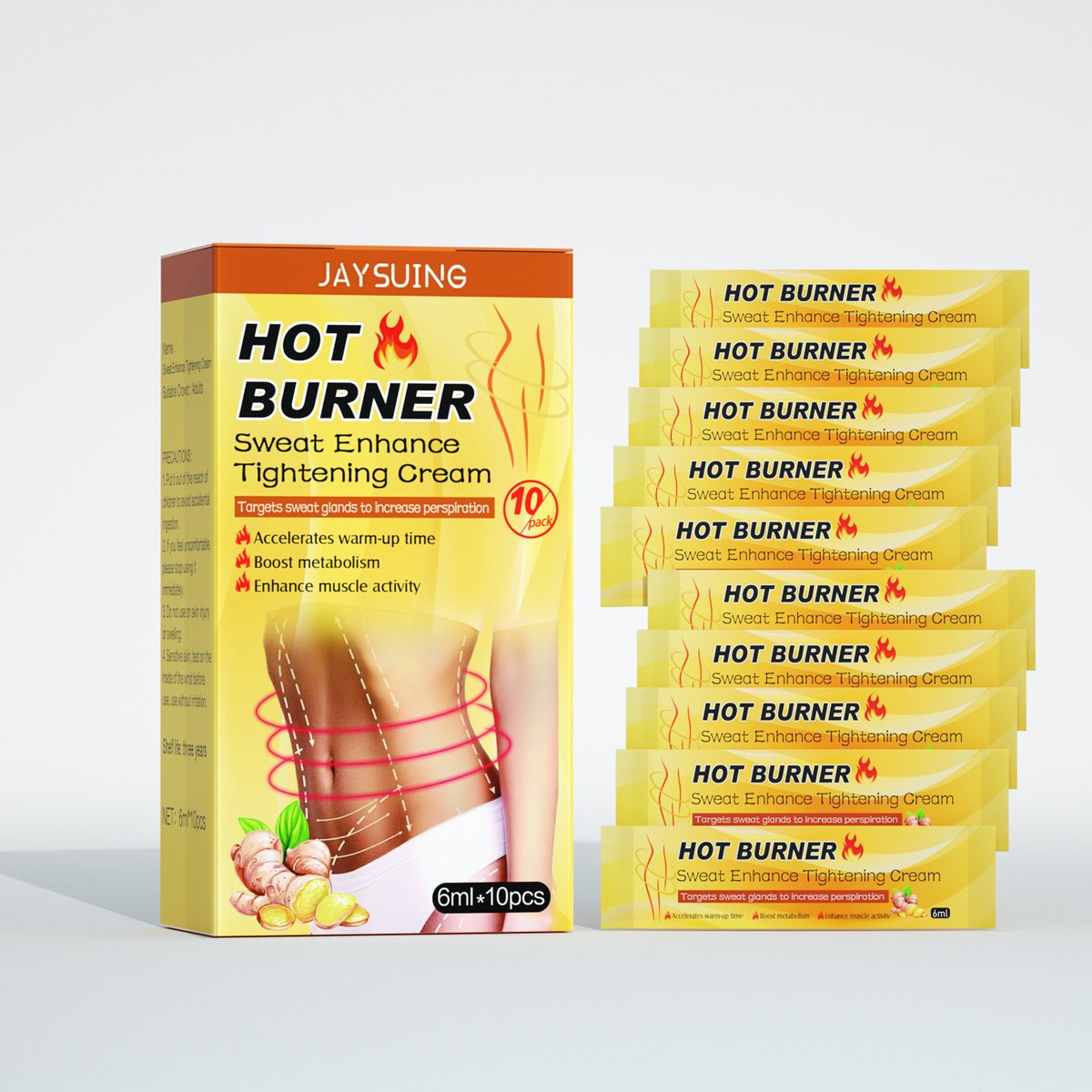 Ginger Body Sculpting & Sweating Firming Cream For Slimming Belly And Fat Belly Bye Flesh Body Slimming Massage Cream
