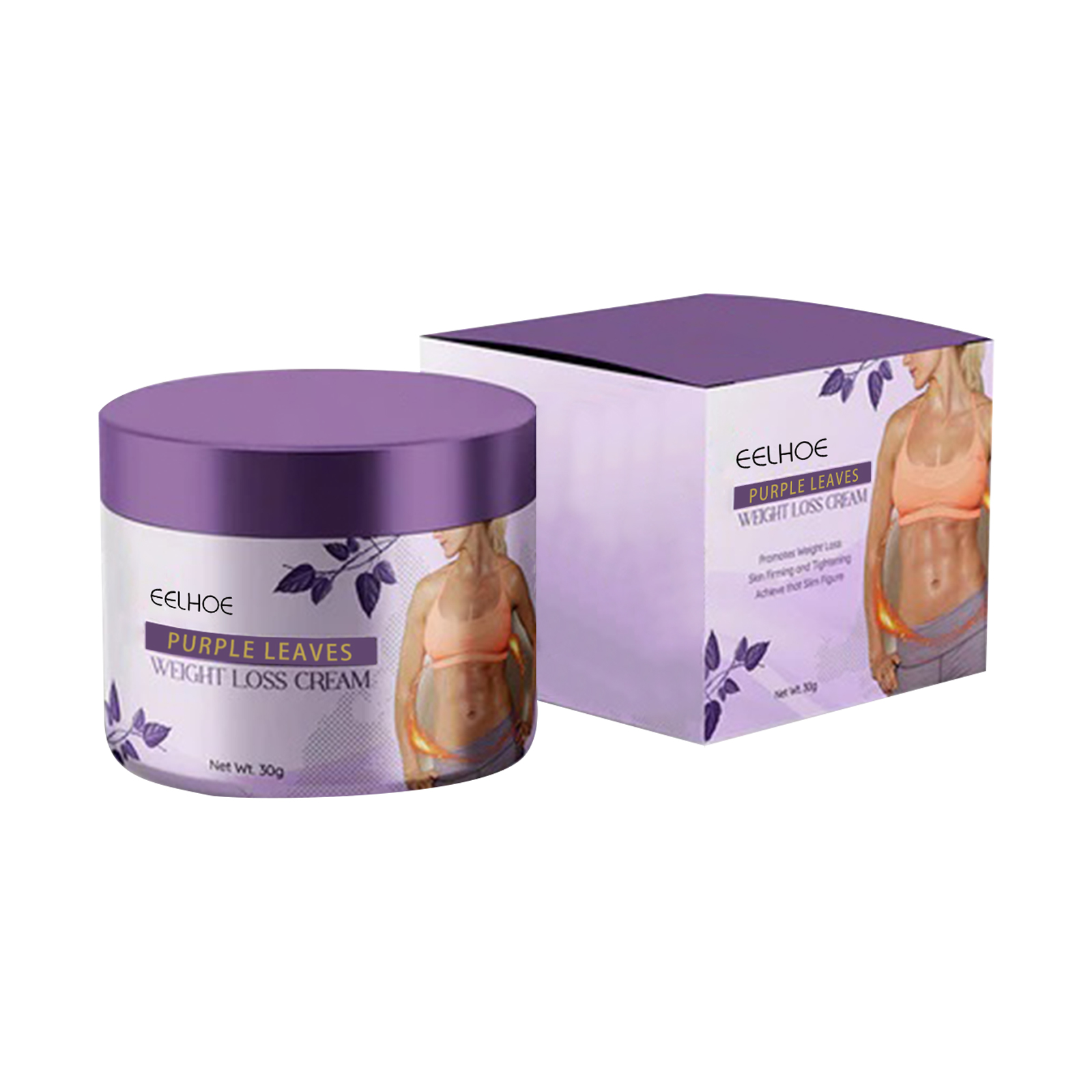 Purple Leaf Slimming Cream Body Shaping And Firming Skin Small Waist Slim Curves Body Slimming Moisturizer