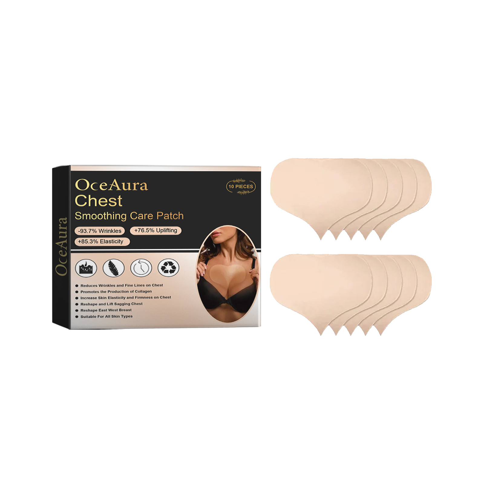Anti-Wrinkle Breast Patch Firming Breast Skin Anti-Wrinkle Moisturizing Breast Care Anti-Slip Breast Patch