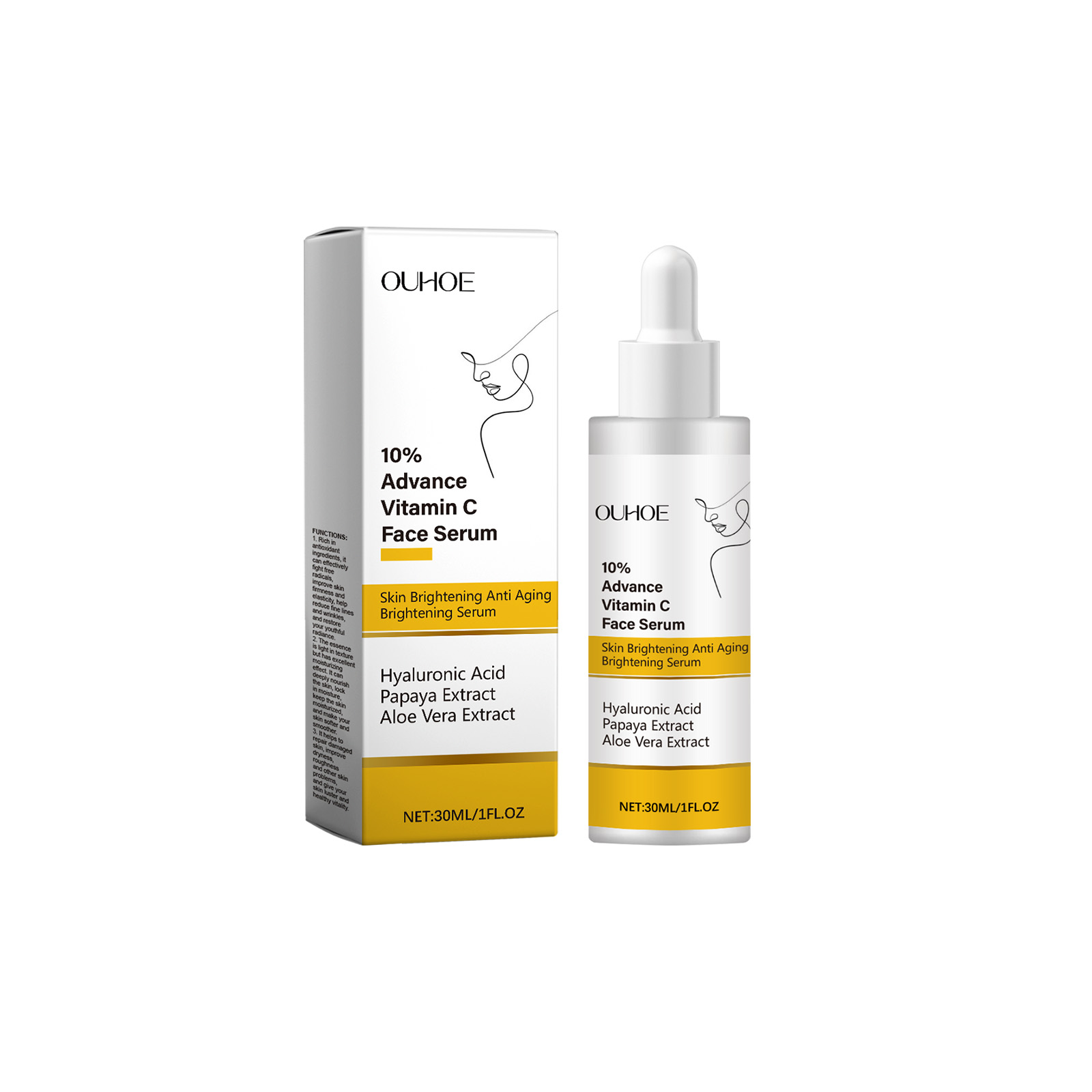 Vitamin C Facial Essence, Hydrating And Moisturizing Facial Care, Soft And Smooth Improve Skin Moisturizing Essence