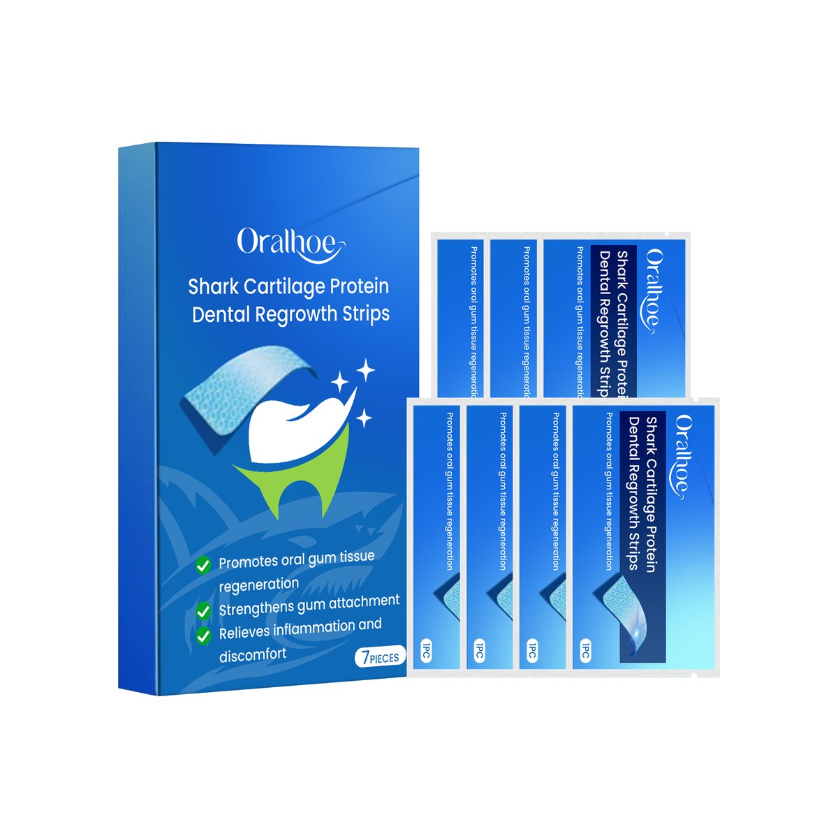 Dental Care And Whitening Strips For Stained Teeth