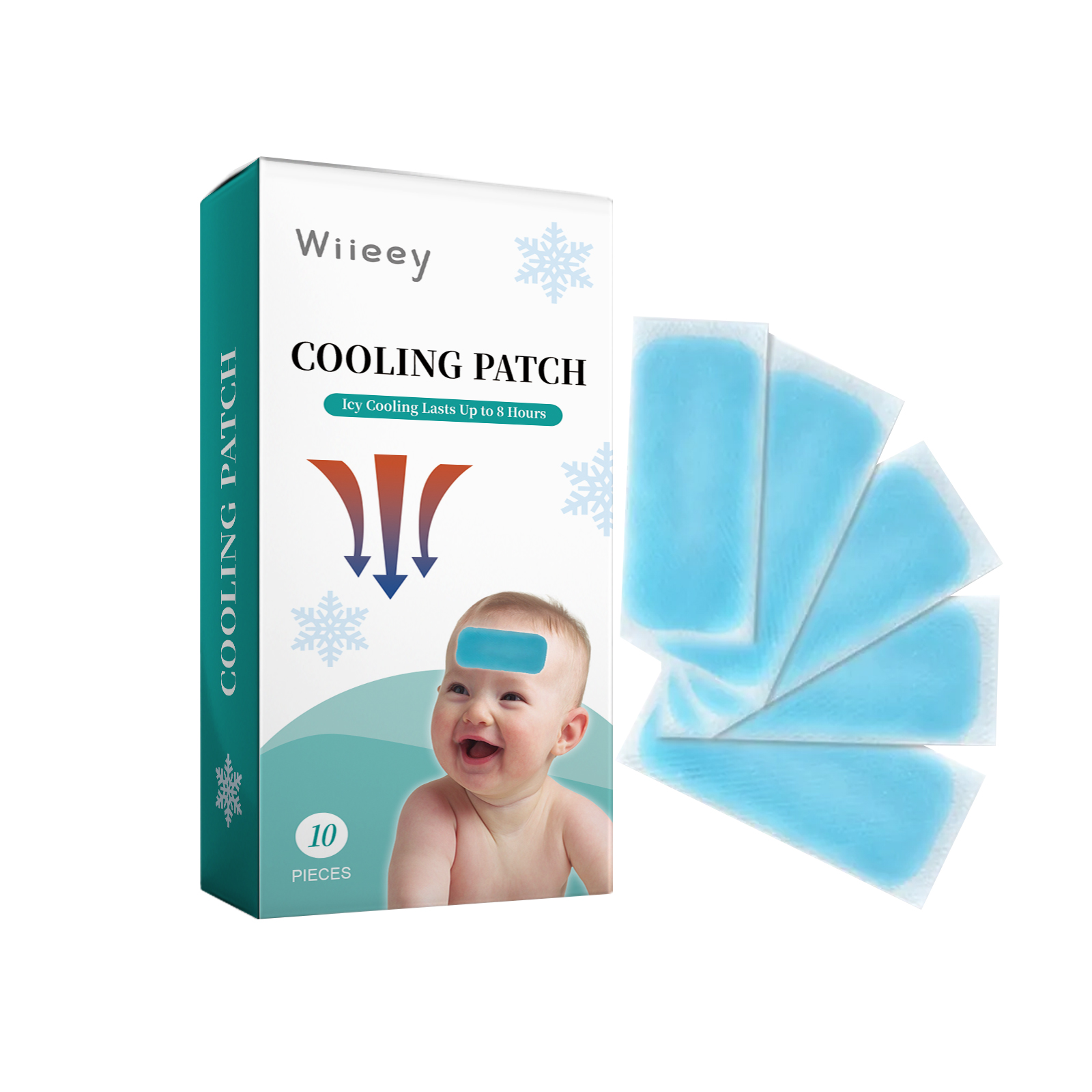 Summer Heat Cooling Ice Patch Summer Portable Cool Compress Forehead Stick Military Training Cooling Patch