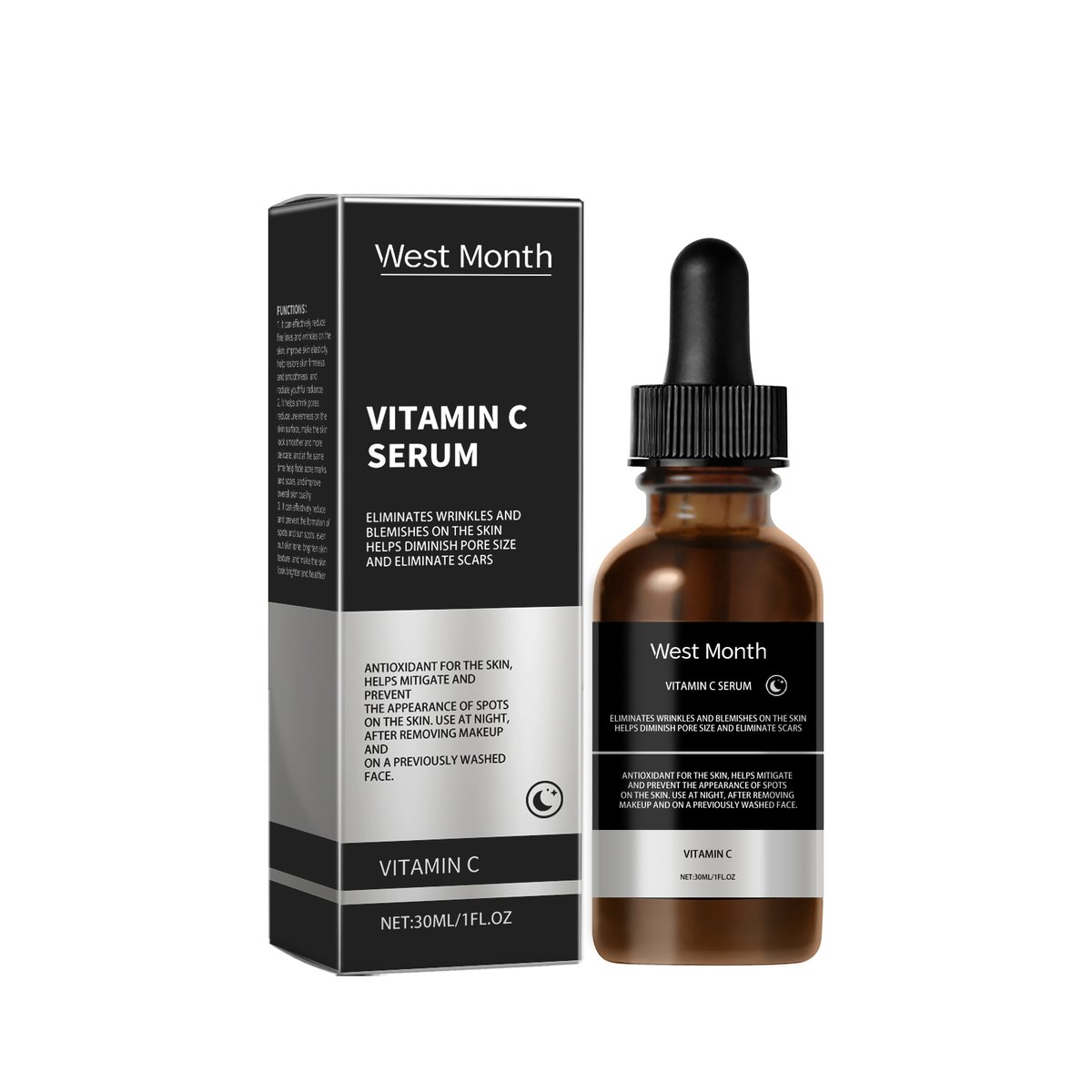 Vitamin C Facial Essence, Moisturizing And Moisturizing Skin Smooth, Delicate And Even Skin Tone