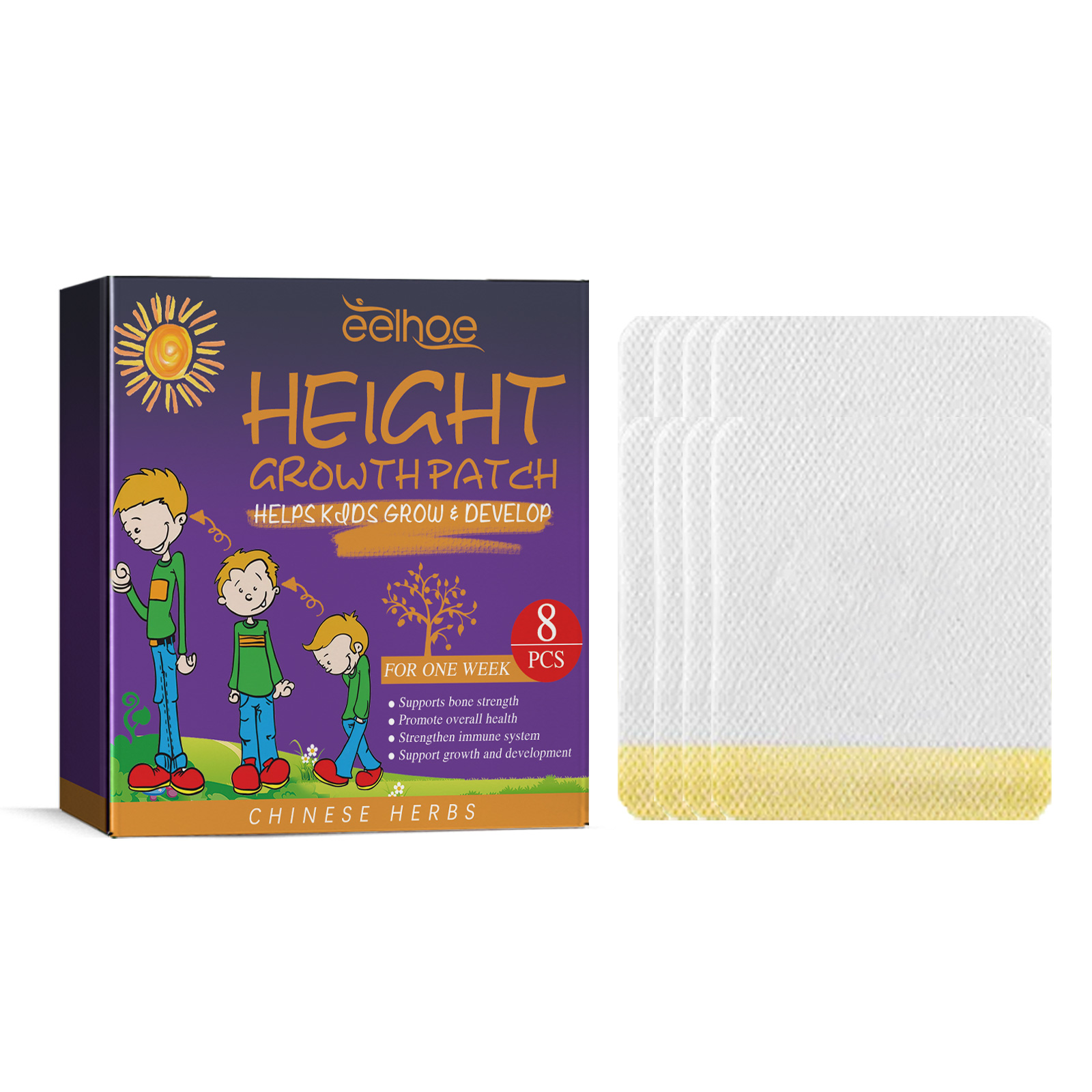 Body Booster Patch Children's Body Height Long Lift Plantar Acupressure Care Booster Patch