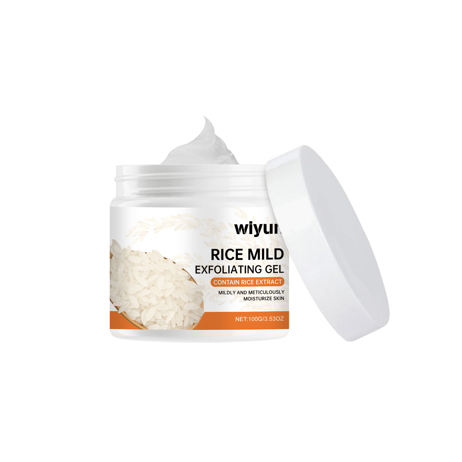 Rice Exfoliating Gel Gently Cleanses Face Body Skin Hydrating Moisturizing Refreshing Cleansing Gel