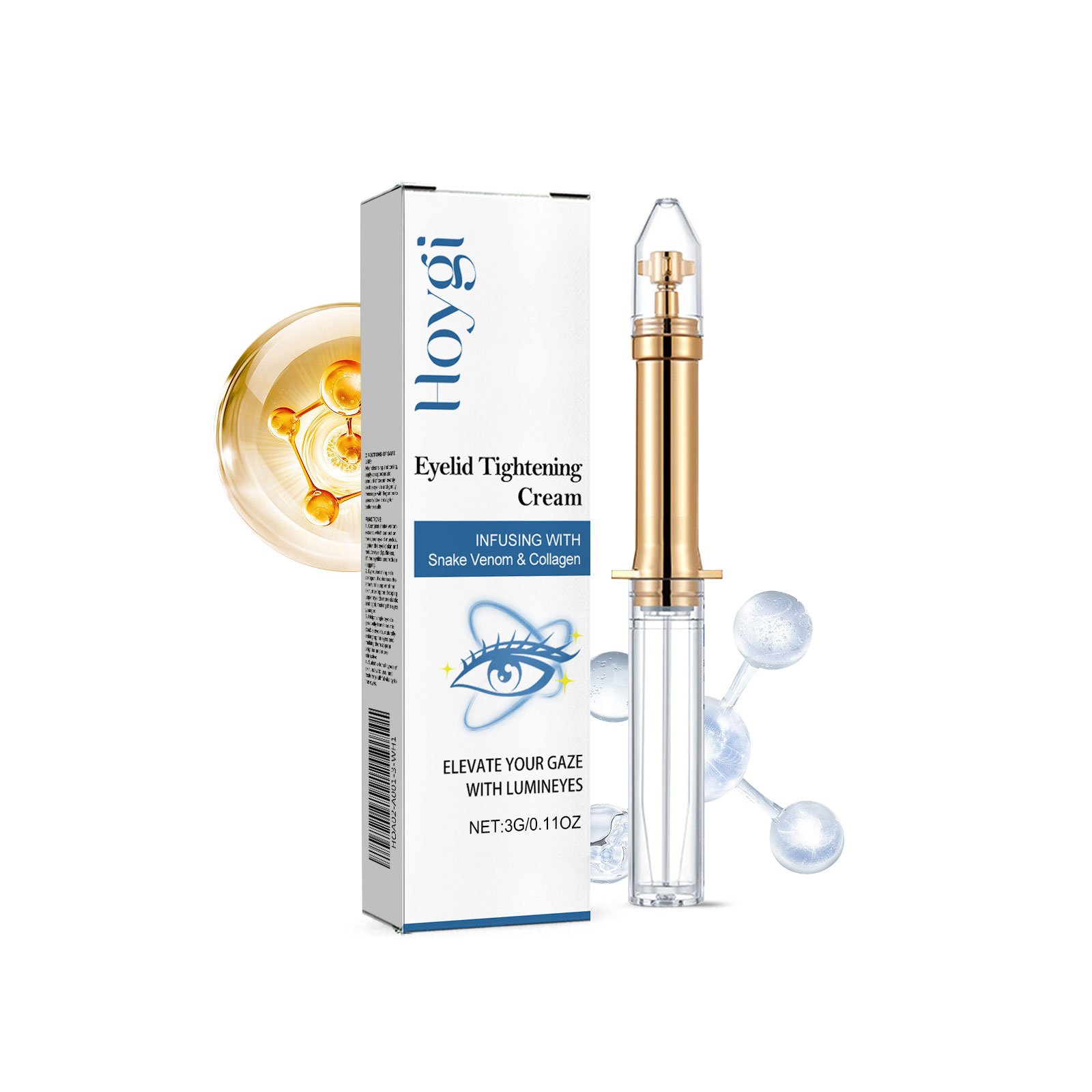 Eye Care Cream Reduces Fine Lines, Hydrates, Moisturizes And Brightens The Skin Around The Eyes