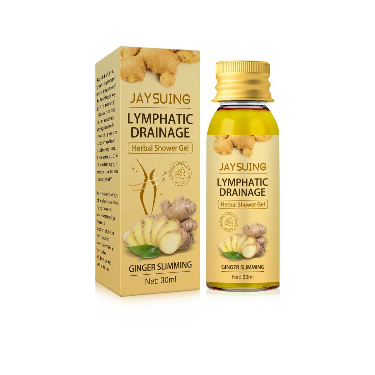 Ginger Body Sculpting Shower Gel, Dredging Slimming Body, Firming Waist Lymph Lazy People Clean And Moist Skin