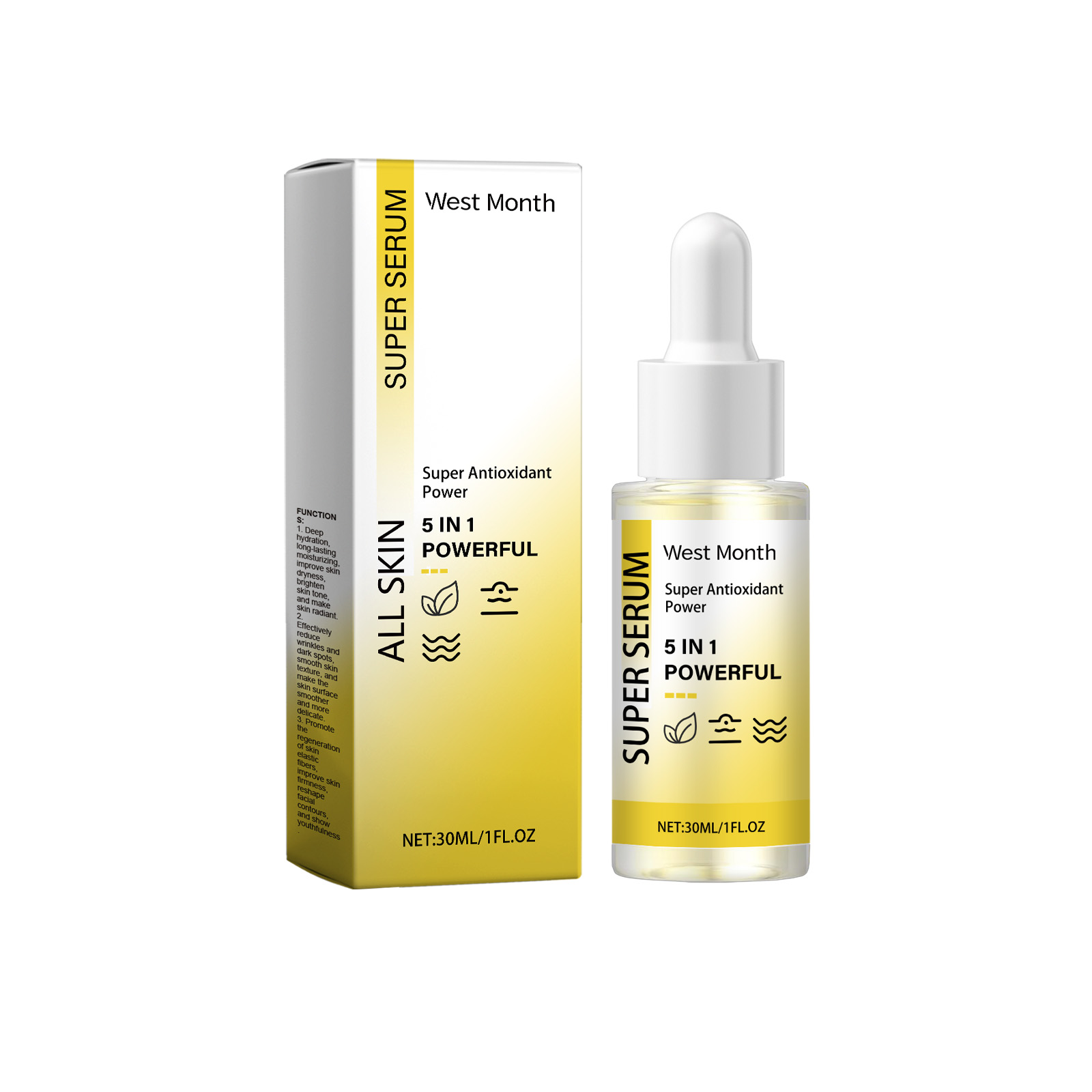 5 In 1 Facial Essence, Moisturizing, Hydrating And Improving Skin, Lightening Fine Lines And Moisturizing Skin