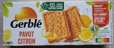 Gerblé Biscuits pavot citron