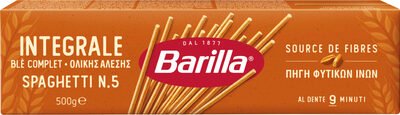 Barilla Pâtes spaghetti au blé complet integral 500g