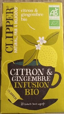 Clipper Citron & Gingembre Infusion Bio