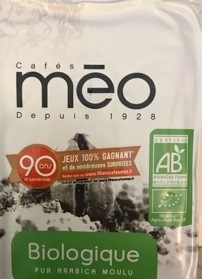 Cafés Méo Pur Arabica Moulu biologique
