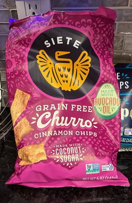 Siete Grain Free Cinnamon Chips Churro Strips